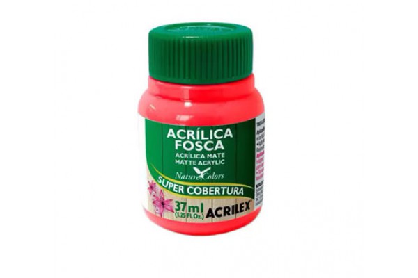 TINTA ACRILICA FOSCA 37ML ACRILEX VERMELHO